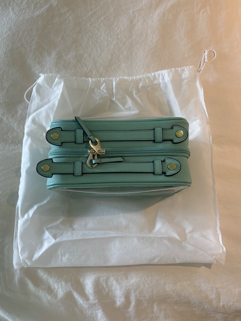 Calpak Medium Clear Cosmetics Case Aqua — image 2 of 3